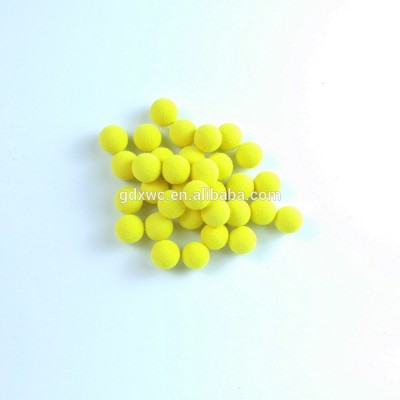 Yellow eva foam children shooting gun balls refill bullet ball 0.5 inch shoot foam eva bullet ball for toy gun